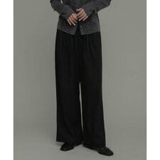 裏起毛イージーワイドパンツ