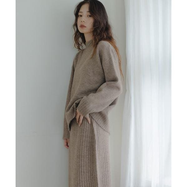 ☆ るいれん☆モックネックニットとスカートの2セットアップ☆ WEB限定』モックネックニット×スカートセットアップ | アーバン