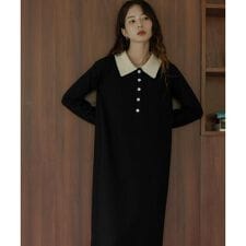 アーバンリサーチ サニーレーベル(URBAN RESEARCH SonnyLabel)の『WEB限定』ニットポロワンピース