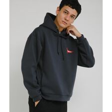 カレッジプリントダンボールパーカー