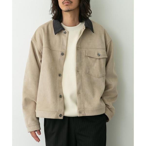 襟切替スウェードタッチシャツジャケット | アーバンリサーチ サニー