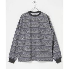 MAGIC NUMBER　FLOWER BORDER LONG-SLEEVE T-SHIRTS