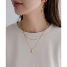 アーバンリサーチ サニーレーベル(URBAN RESEARCH SonnyLabel)のステンレス二連ドロップネックレス