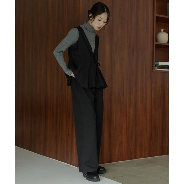 レディース オールインワン・サロペット (黒色・ブラック系) の一覧