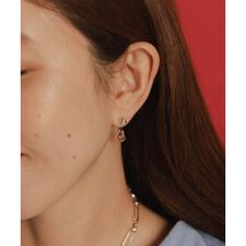 LAPUIS　Drop Flow Coil　ピアス