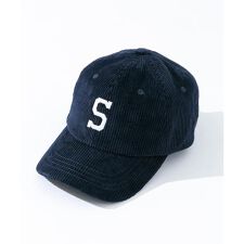 コーデュロイ刺繍キャップ