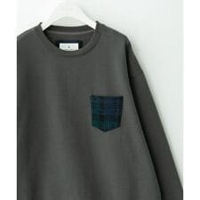 HARRIS TWEEDポケットスウェットプルオーバー