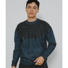 フェアアイル柄ニットプルオーバー