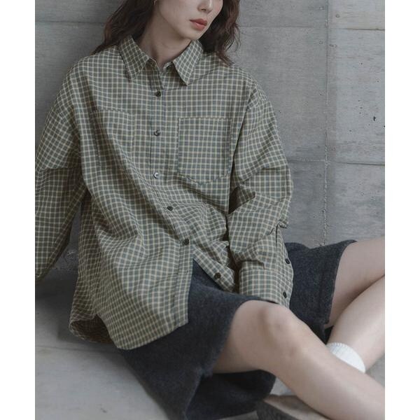 サステナブル】バウンスカフステントラインシャツ | アダムエロペ(ADAM