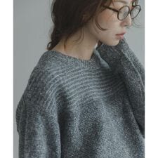 Wフェイス2wayニットプルオーバー