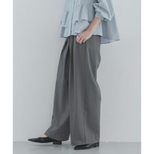 ダブルタックワイドイージーパンツ