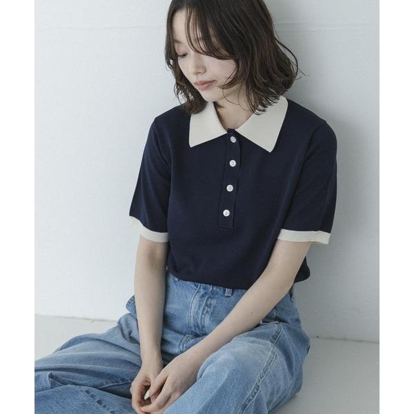 配色襟ニットポロシャツ | アーバンリサーチ サニーレーベル(URBAN