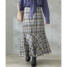 切替マーメイドスカート