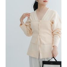 アーバンリサーチ ロッソ(URBAN RESEARCH ROSSO)のウエストシェイプカーディガン