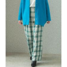 アーバンリサーチ ロッソ(URBAN RESEARCH ROSSO)のカラーチェックワイドパンツ
