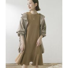 F by ROSSO　ジョーゼット裾フレアワンピース∴