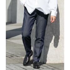 『XLサイズあり』デニムスラックスパンツ