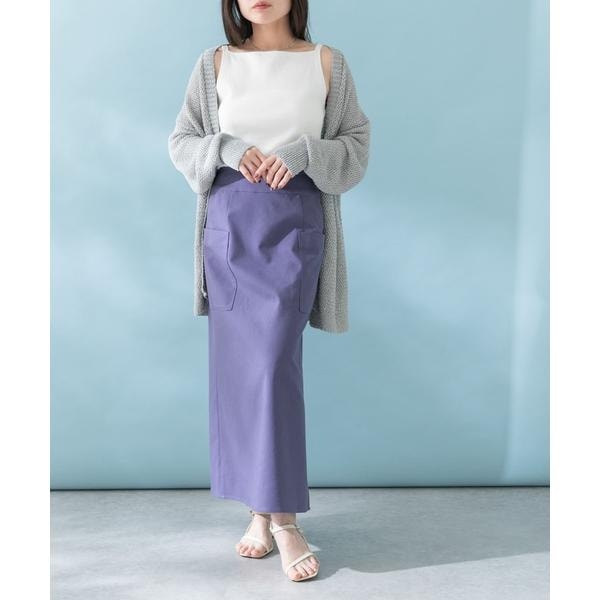 接触冷感リネン混バイヤススカート | アーバンリサーチ ロッソ(URBAN