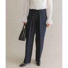 F by ROSSO　ダブルクロスデザインタックパンツ