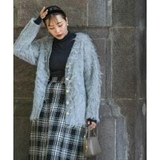 アーバンリサーチ ロッソ(URBAN RESEARCH ROSSO)のF by ROSSO　シープドッグシャギーカーディガン