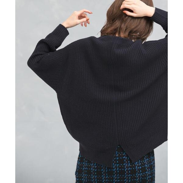 URBAN RESEARCH - えみち　UR スリットボートネックニット ボートネックバックスリット畦ニット | アーバンリサーチ ロッソ(URBAN