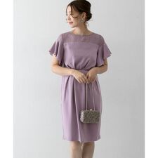 アーバンリサーチ ロッソ(URBAN RESEARCH ROSSO)のデコルテレースフリルドレス