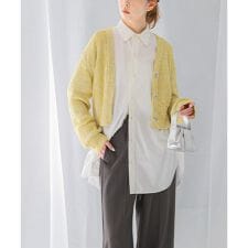 アーバンリサーチ ロッソ(URBAN RESEARCH ROSSO)のラメミックスショートカーディガン