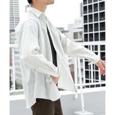 アーバンリサーチ ロッソ(URBAN RESEARCH ROSSO)の『WEB限定』『XLサイズあり』リラックスコットンリネンレギュラーカラー