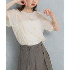 アーバンリサーチ ロッソ(URBAN RESEARCH ROSSO)のシアーブライトカットソー