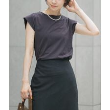 アーバンリサーチ ロッソ(URBAN RESEARCH ROSSO)のクールタッチスーピマコットンフレンチTシャツ