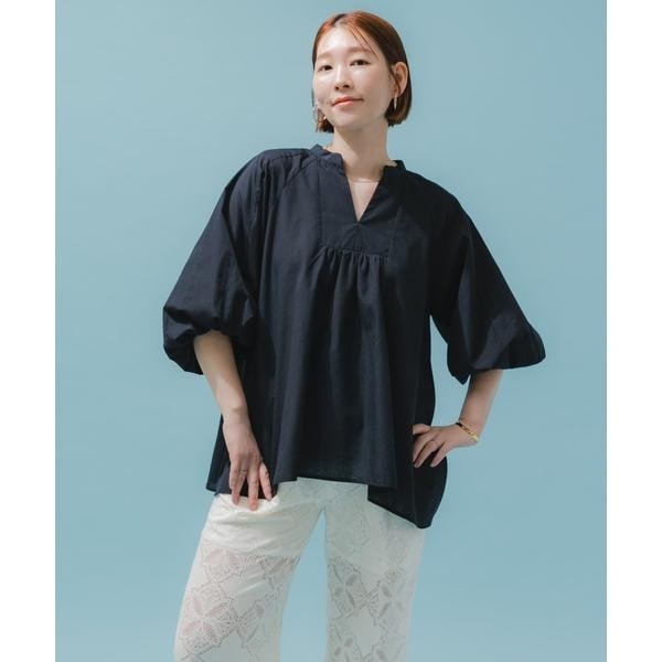 ■URBAN RESEARCH ROSSOロッソ新品イージーリネンボリュームBL URBAN RESEARCH ROSSO - □URBAN RESEARCH ROSSOロッソ新品イージー