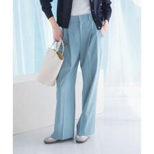 防シワハイウエストワイドスラックス