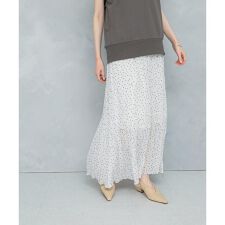 ドットプリーツイージースカート