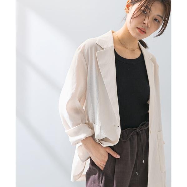 r*n様 ADAMETROPÉアダムエロペテーラードジャケットサステナブルガウン ADAM ET ROPE' FEMME - ADAM ET ROPÉ FEMME【サステナブル