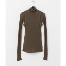 le　WOOL LAYERD TURTLE-NECK TOP