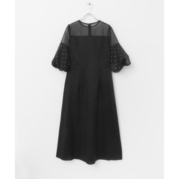 kaene／シャイニーエンブロイダリーレースドレス | ナノユニバース