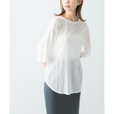 YENN　COTTON TULLE T-SHIRTS