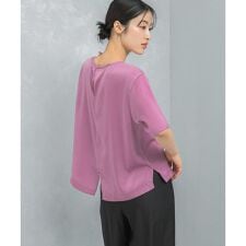 アーバンリサーチ ロッソ(URBAN RESEARCH ROSSO)のUVカットサテンブラウス