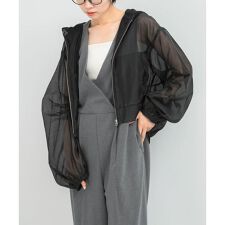 ELENDEEK　HOODIE SHEER BLOUSON