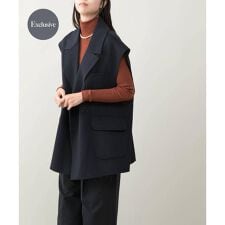 『一部別注カラー』YENN　DOUBLE FACE VEST JACKET