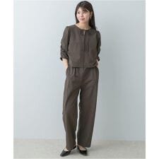 F by ROSSO　撥水ストレッチブラウス+イージーパンツ