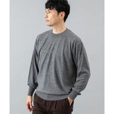 イタリア糸メリノウールクルーニット