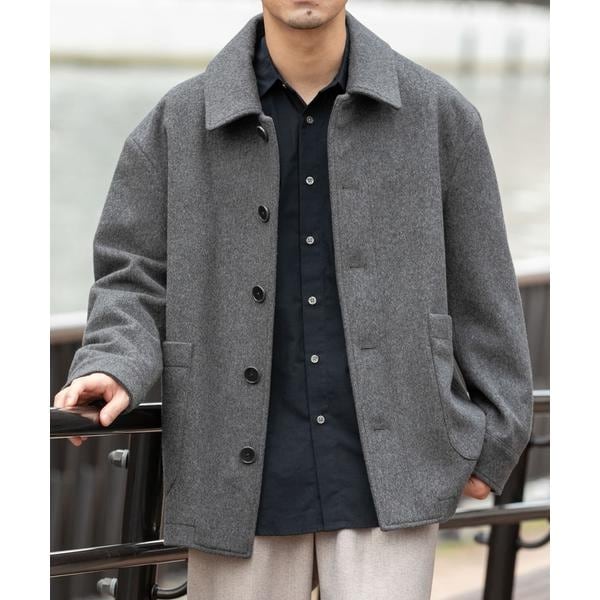 SHIPS any: ウォーム メルトン シングル Pコート◇ | シップス エニィ