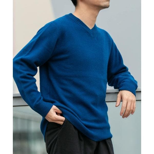 XLサイズあり』ハミルトンラムズウールVネックニット | アーバン