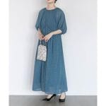 ジャガードギャザーパフドレス | アーバンリサーチ ロッソ(URBAN  