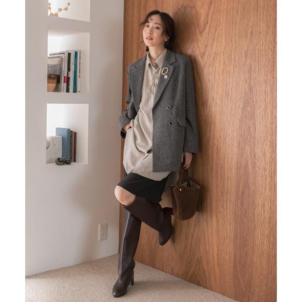 タグ付未使用　spick＆Span　ライトドライクロスハーフスリーブジャケット スピック＆スパン Spick & Span 《追加2予約》ライトドライ