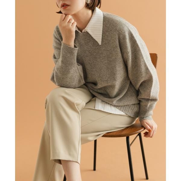 F by ROSSO ハミルトンクルーネックニット | アーバンリサーチ ロッソ