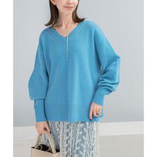 アーバンリサーチ ロッソ(URBAN RESEARCH ROSSO)のウールカシミヤVネックニットプルオーバー