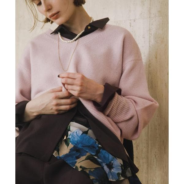 カシミヤ混Vネックプルオーバー | スピック＆スパン(Spick and Span