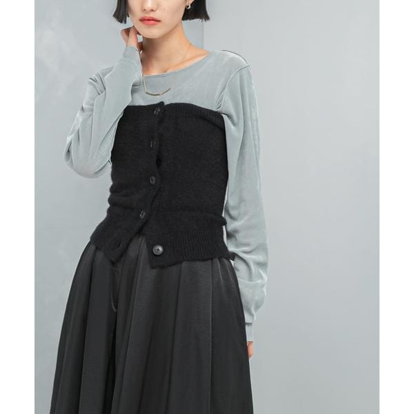 ビッグボタン ポロシアーニット | スピック＆スパン(Spick and Span